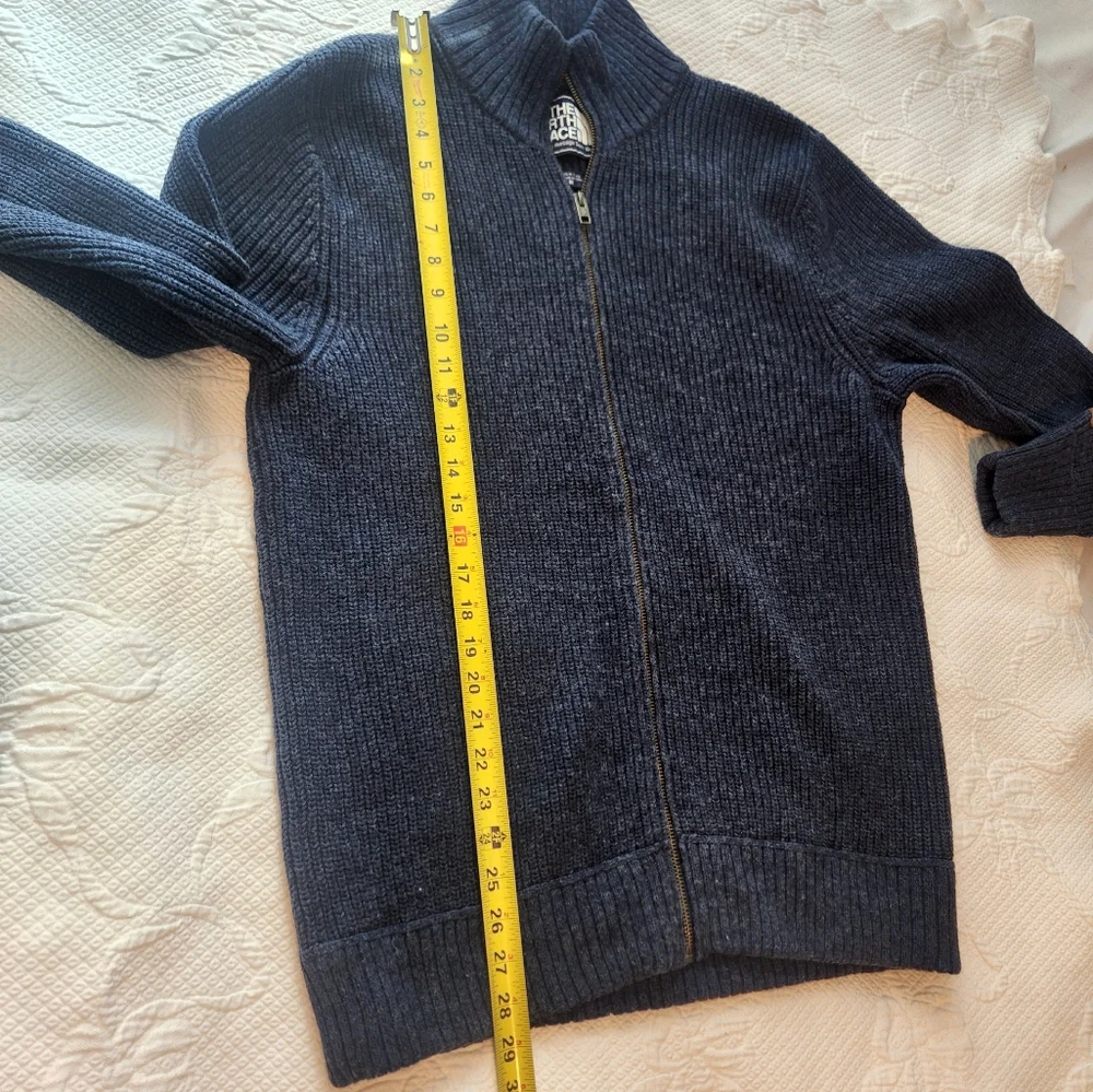 Men's Navy Full-Zip Sweater